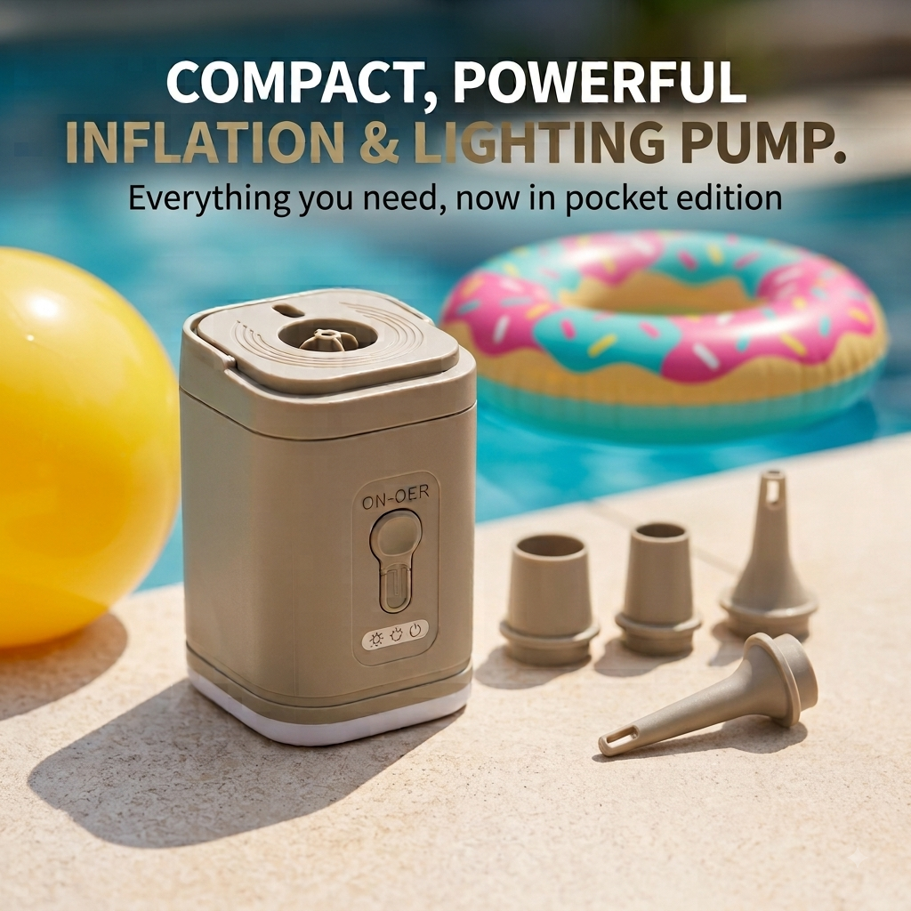 3 in 1 tiny electric air pumper