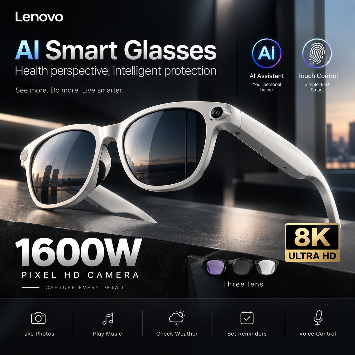 NovixHD AI Smart glasses