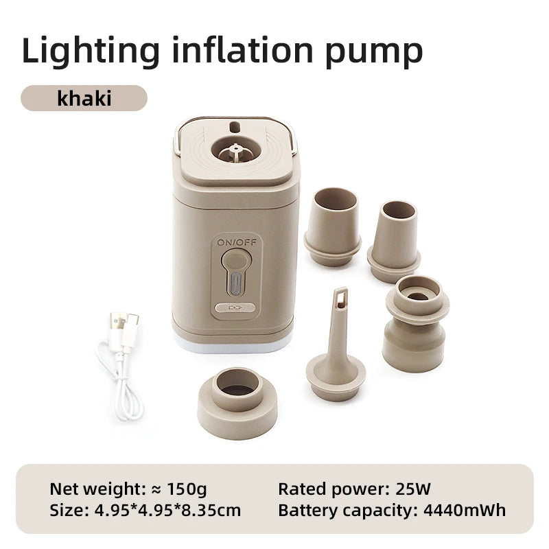 3 in 1 tiny electric air pumper